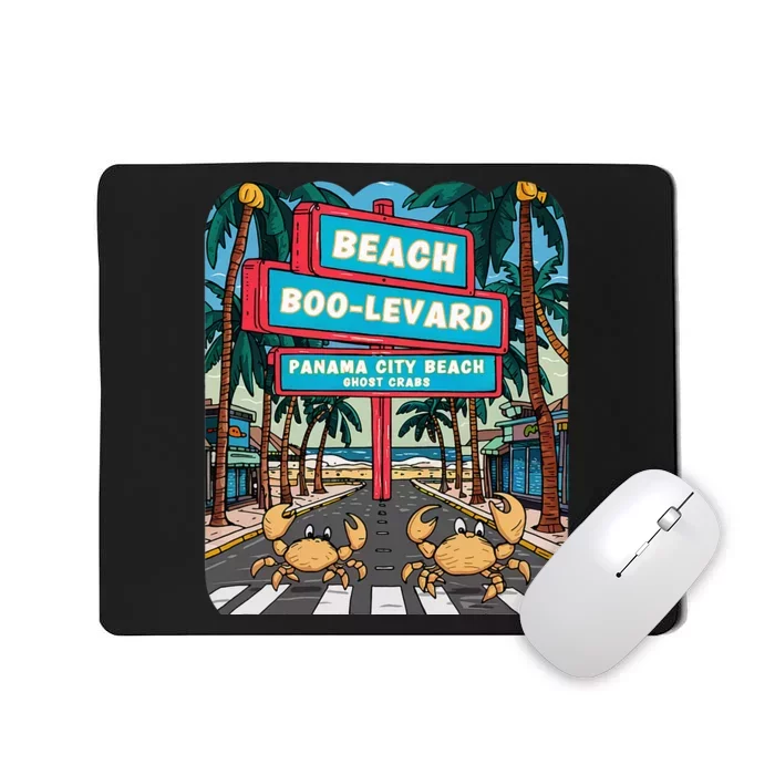 Panama City Beach Fl Vacations Beach Palm Trees Ghost Crabs Mousepad