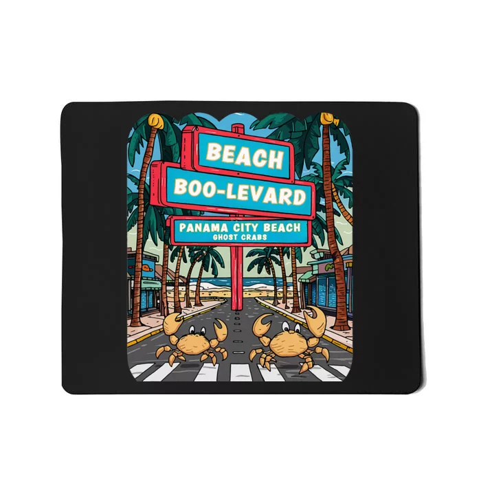 Panama City Beach Fl Vacations Beach Palm Trees Ghost Crabs Mousepad