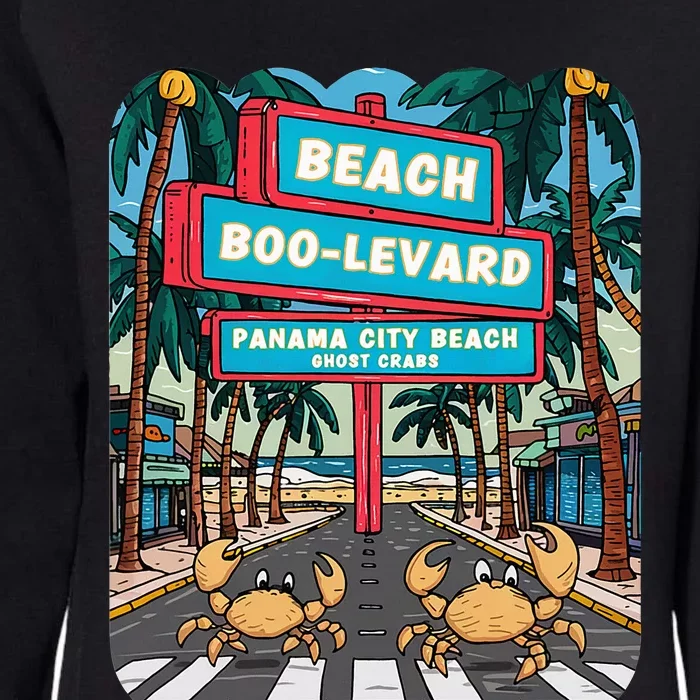 Panama City Beach Fl Vacations Beach Palm Trees Ghost Crabs Womens California Wash Sweatshirt