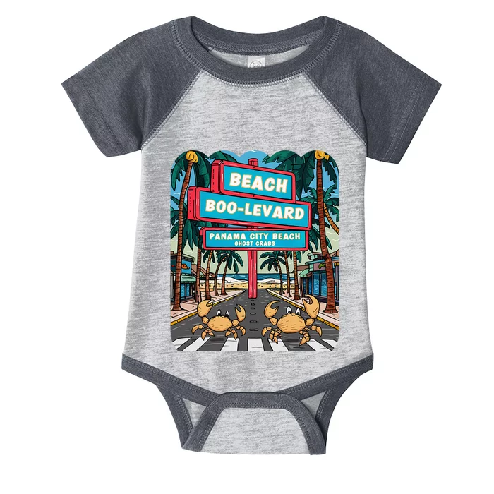 Panama City Beach Fl Vacations Beach Palm Trees Ghost Crabs Infant Baby Jersey Bodysuit