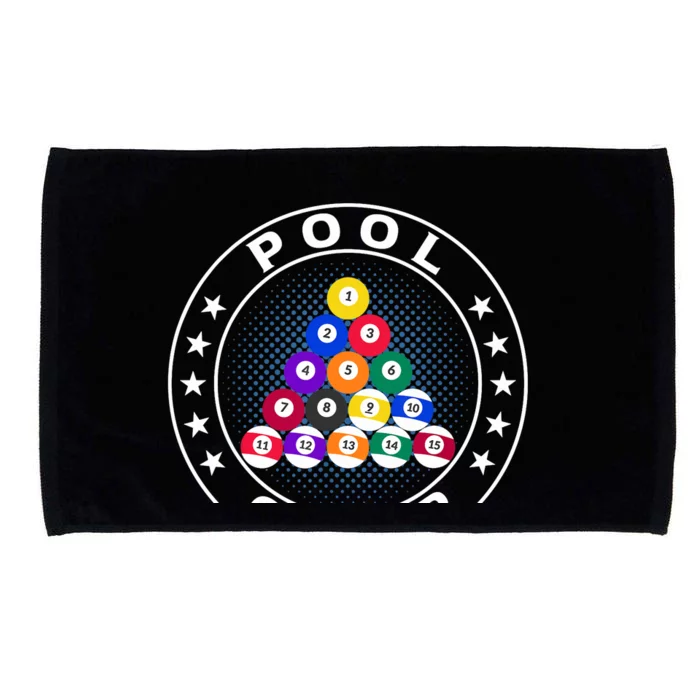 Pool Champ Billiards Pool Player Fun Microfiber Hand Towel