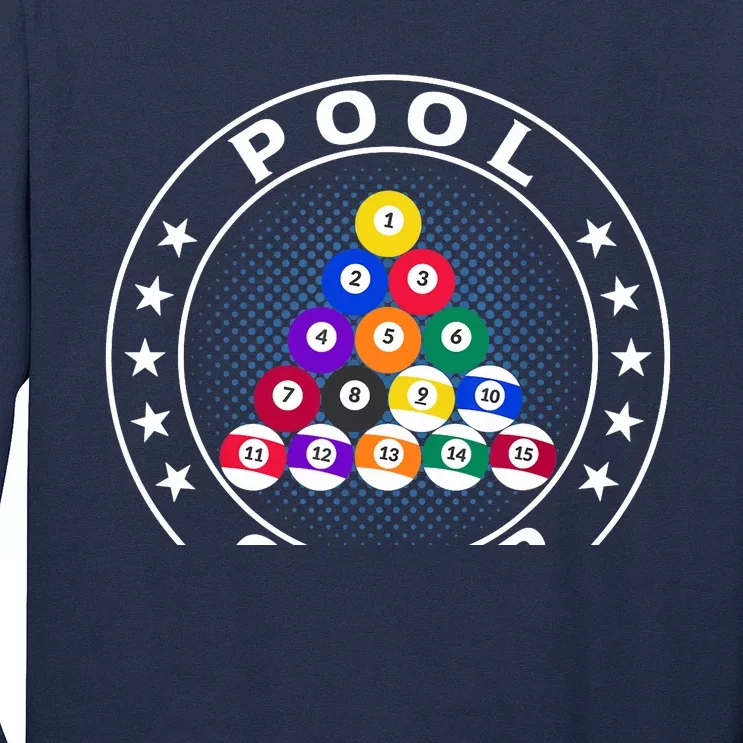 Pool Champ Billiards Pool Player Fun Long Sleeve Shirt