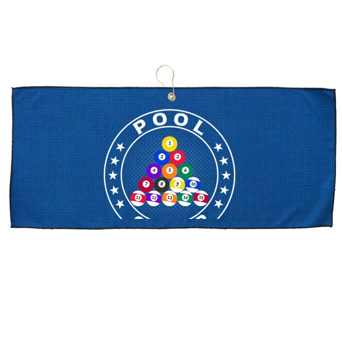 Pool Champ Billiards Pool Player Fun Large Microfiber Waffle Golf Towel