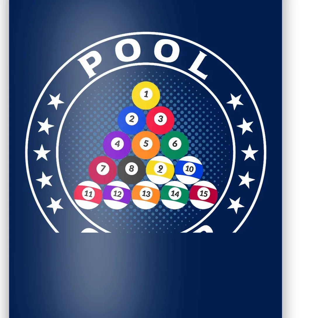 Pool Champ Billiards Pool Player Fun Poster