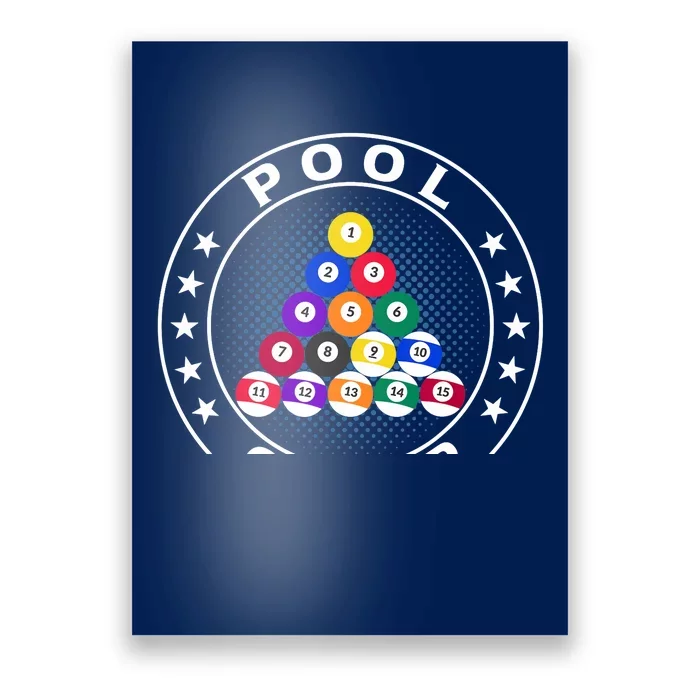 Pool Champ Billiards Pool Player Fun Poster