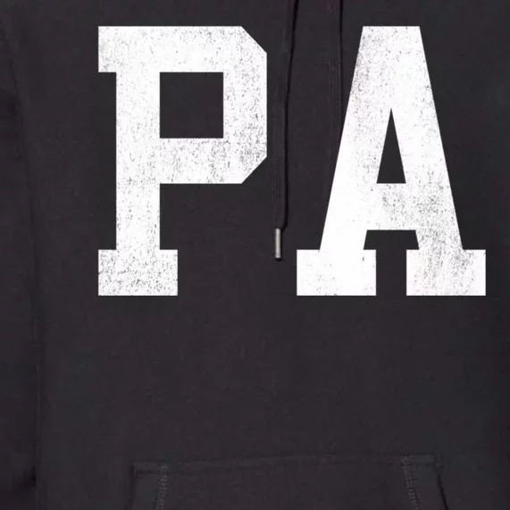 Pa Classic Bold Font FatherS Day Pa Premium Hoodie