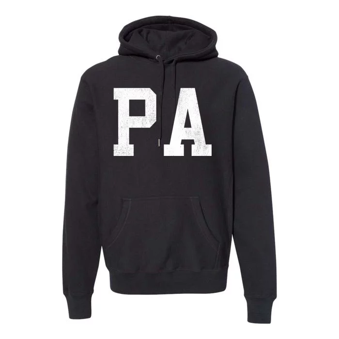 Pa Classic Bold Font FatherS Day Pa Premium Hoodie