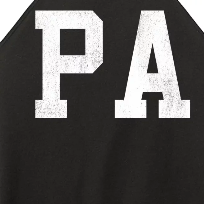 Pa Classic Bold Font FatherS Day Pa Women’s Perfect Tri Rocker Tank