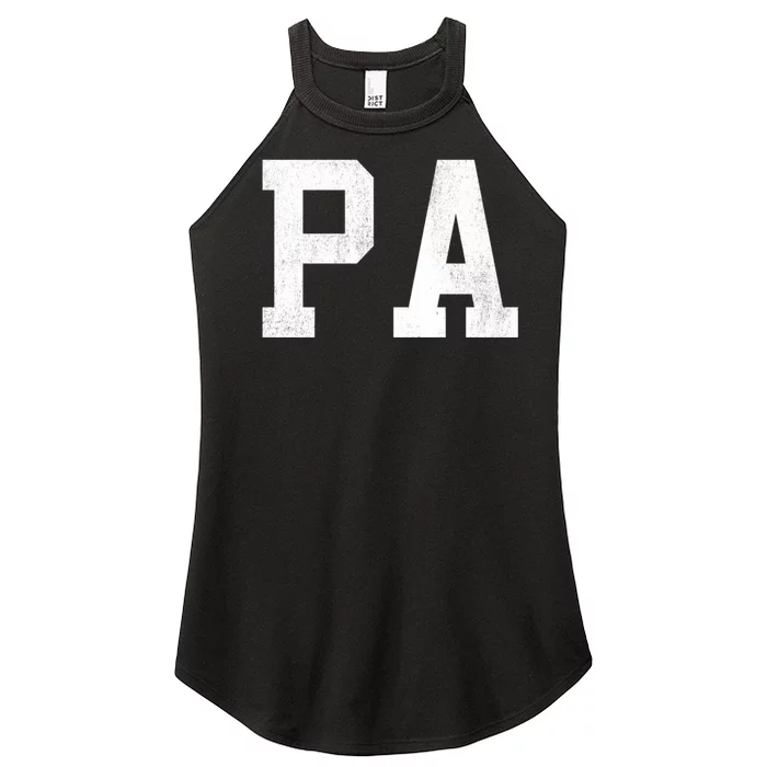 Pa Classic Bold Font FatherS Day Pa Women’s Perfect Tri Rocker Tank