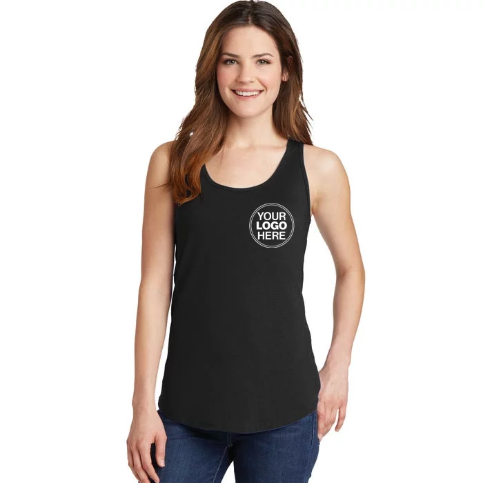 Personalized Company Business Logo Pocket Outfit Sports Team Ladies Essential Tank