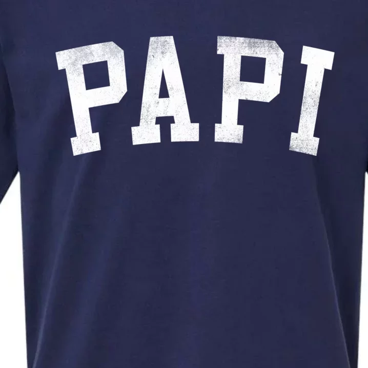 Papi Classic Bold Font FatherS Day Papi Sueded Cloud Jersey T-Shirt