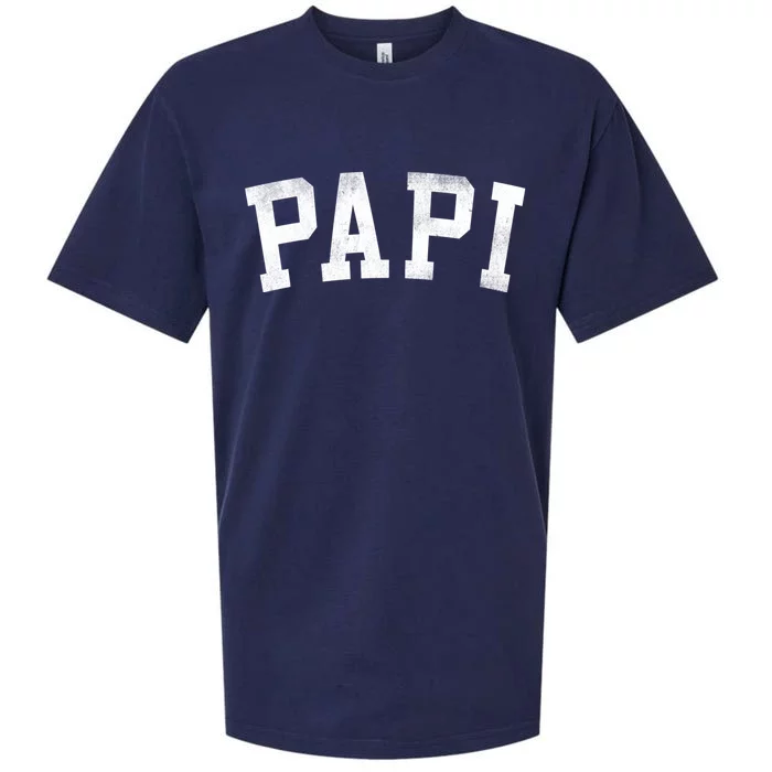 Papi Classic Bold Font FatherS Day Papi Sueded Cloud Jersey T-Shirt