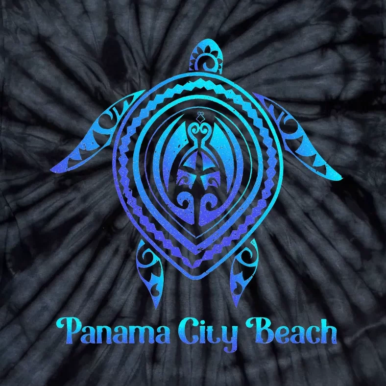 Panama City Beach Florida Souvenirs Tropical Blue Sea Turtle Tie-Dye T-Shirt