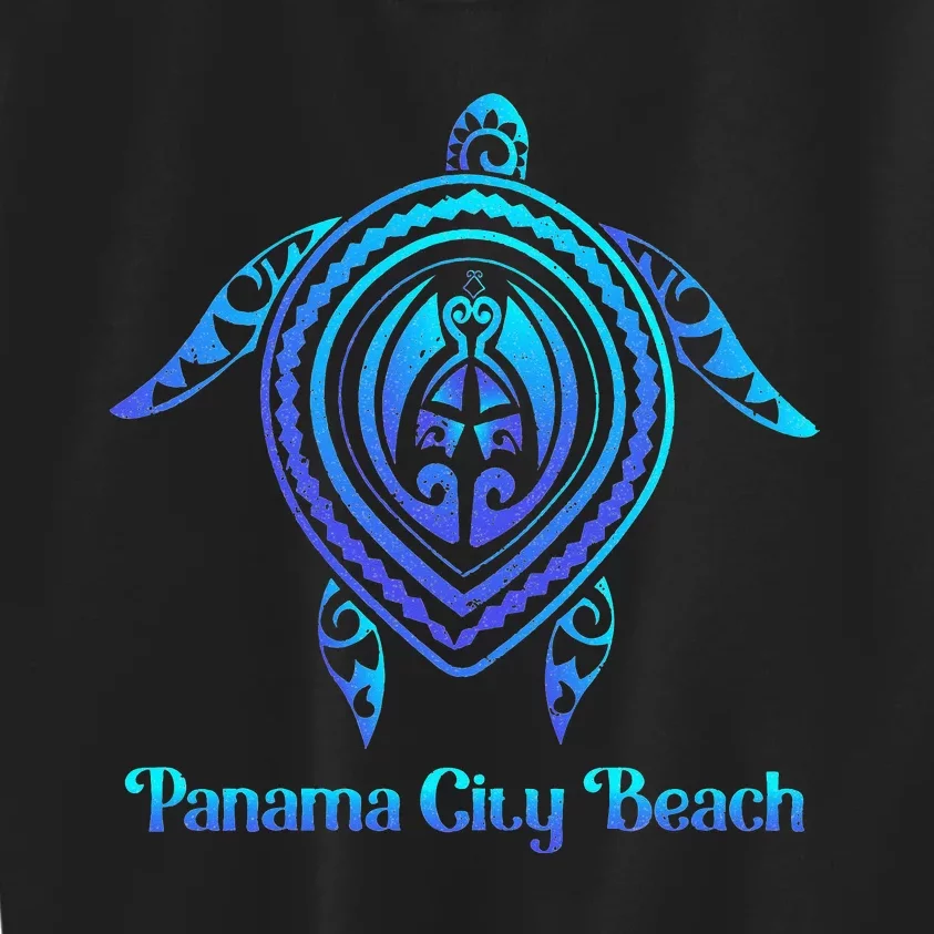 Panama City Beach Florida Souvenirs Tropical Blue Sea Turtle Kids Sweatshirt