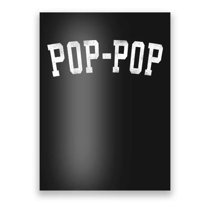 Poppop Classic Bold Font FatherS Day Poppop Poster