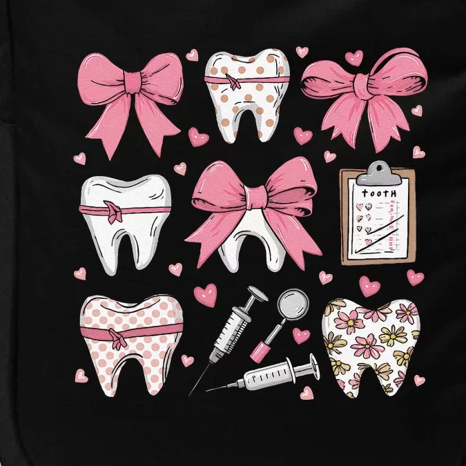 P.Ink Coquette Bow Cute Teeth Dentist Squad Dental Assistant Gift Impact Tech Backpack