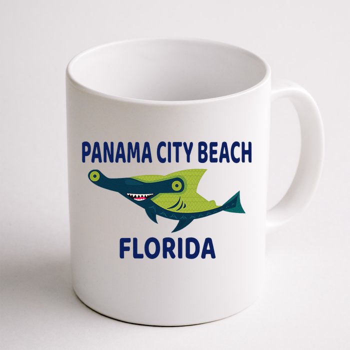 Panama City Beach Florida Shark Themed Front & Back Coffee Mug