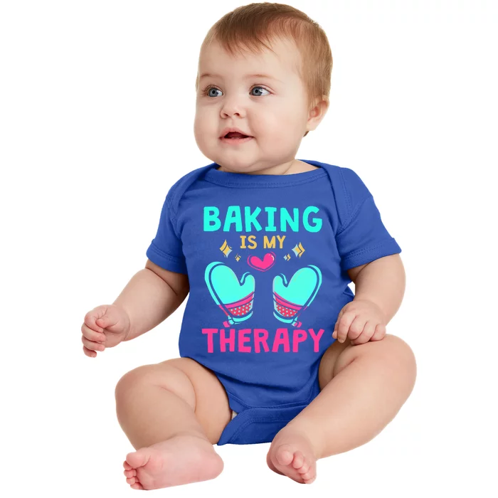 Pastry Chef Baker Baking Is My Therapy Gift Baby Bodysuit