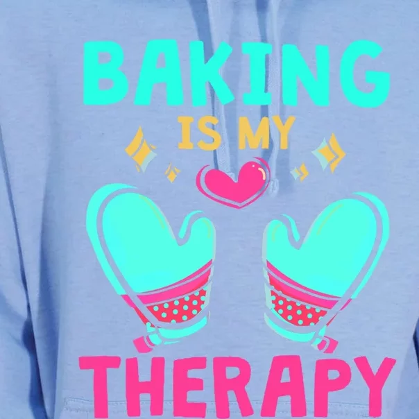 Pastry Chef Baker Baking Is My Therapy Gift Unisex Surf Hoodie