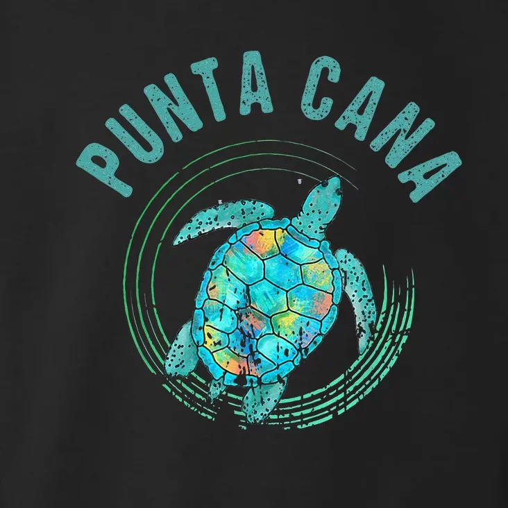 Punta Cana Beach Sea Turtle Illustration Gift Toddler Hoodie