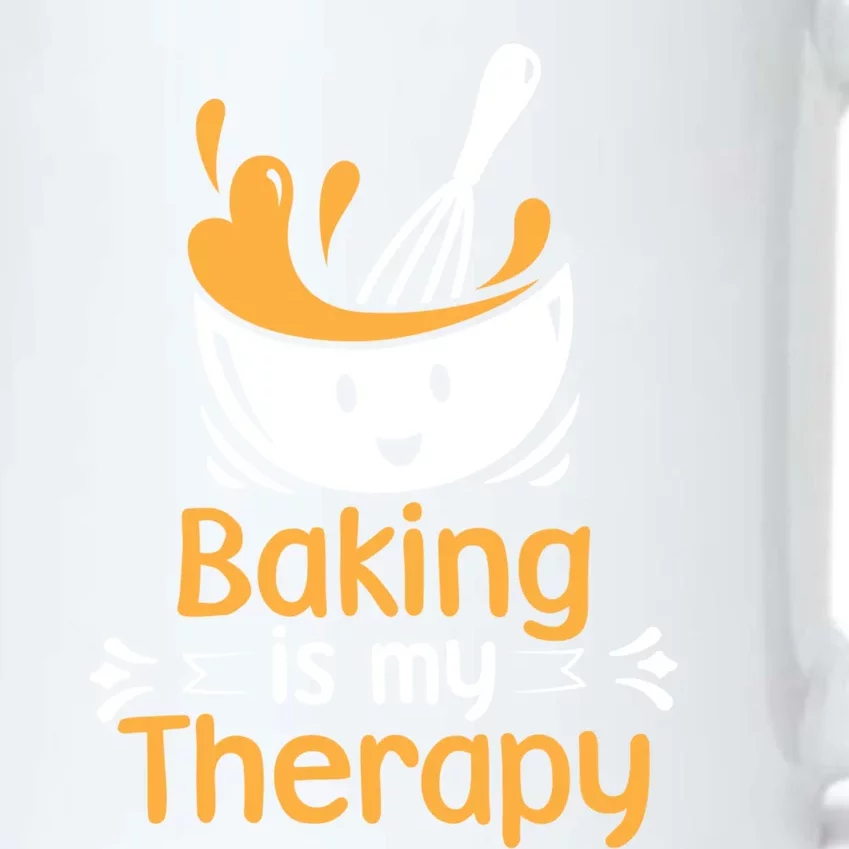 Pastry Chef Baker Baking Is My Therapy Gift Black Color Changing Mug