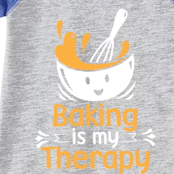 Pastry Chef Baker Baking Is My Therapy Gift Infant Baby Jersey Bodysuit