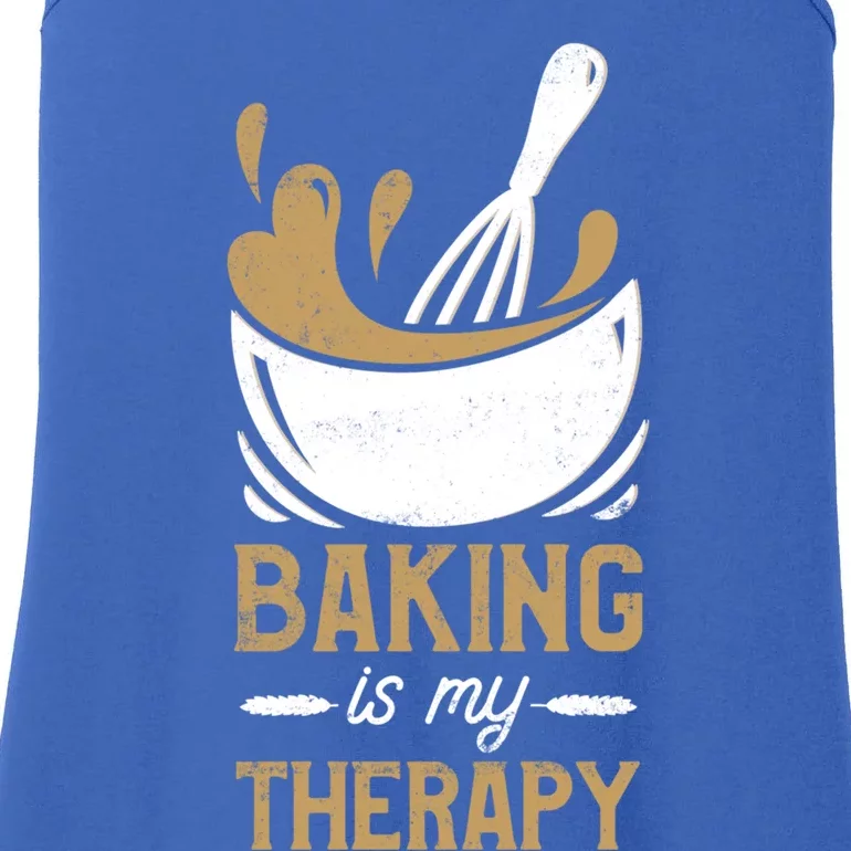 Pastry Chef Baker Baking Is My Therapy Gift Ladies Essential Tank