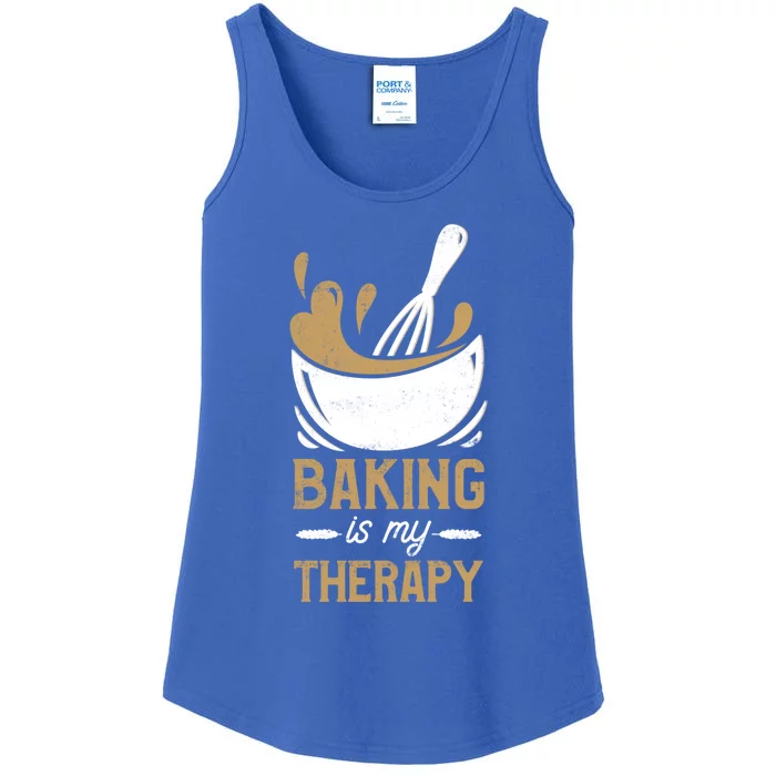 Pastry Chef Baker Baking Is My Therapy Gift Ladies Essential Tank