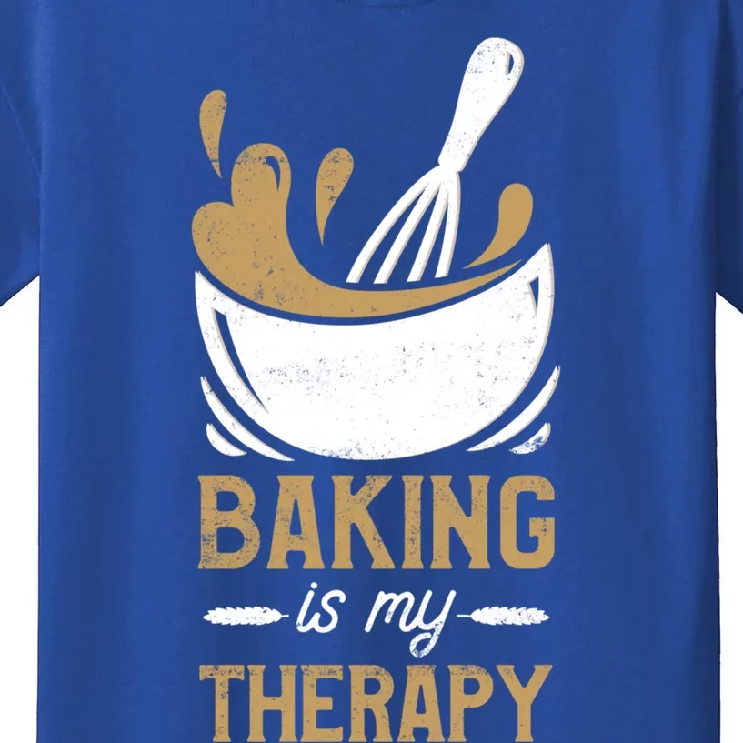 Pastry Chef Baker Baking Is My Therapy Gift Kids T-Shirt