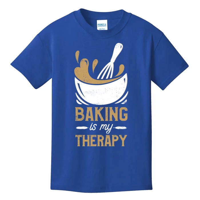 Pastry Chef Baker Baking Is My Therapy Gift Kids T-Shirt