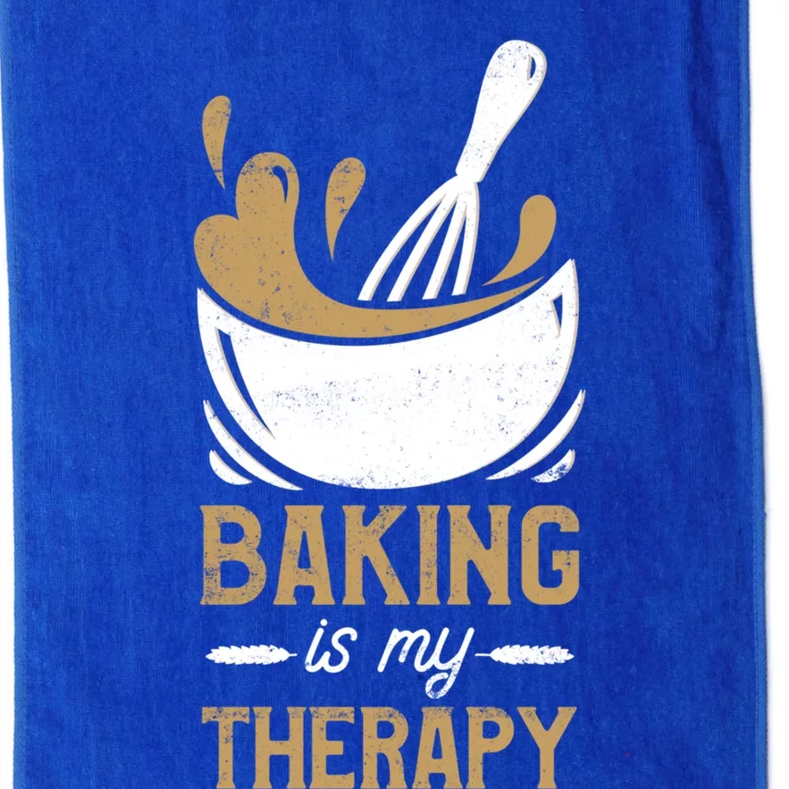 Pastry Chef Baker Baking Is My Therapy Gift Platinum Collection Golf Towel