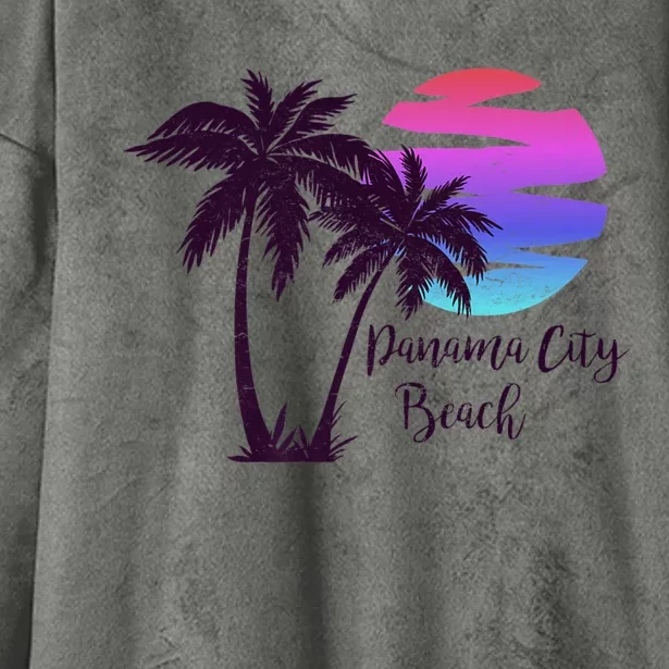 PANAMA CITY BEACH Florida Spring Break Vacation Honeymoon Premium Hooded Wearable Blanket