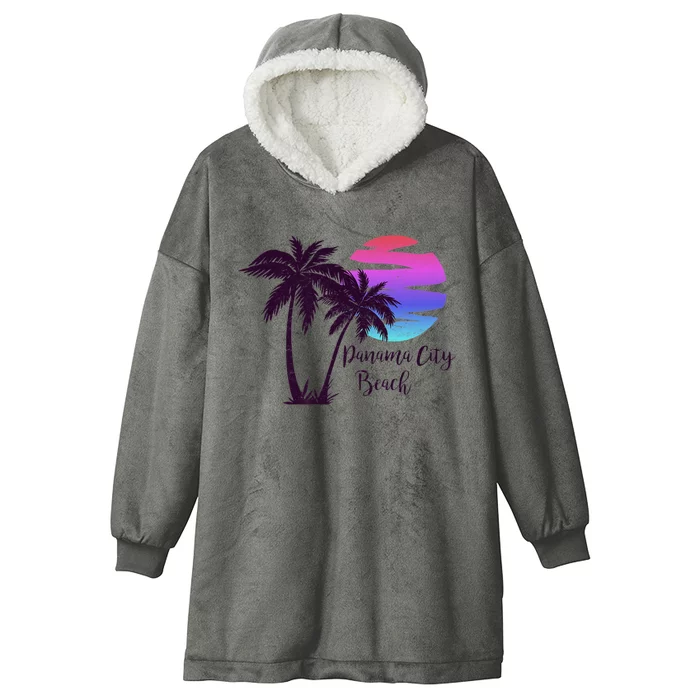 PANAMA CITY BEACH Florida Spring Break Vacation Honeymoon Premium Hooded Wearable Blanket