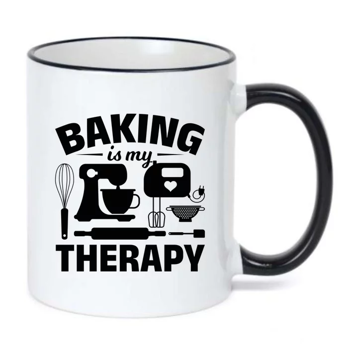 Pastry Chefs Baking Is My Therapy Cupcake Bakers Cake Bakers Meaningful Gift Black Color Changing Mug