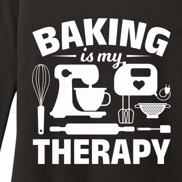 Pastry Chefs Baking Is My Therapy Cupcake Bakers Cake Bakers Meaningful Gift Womens CVC Long Sleeve Shirt