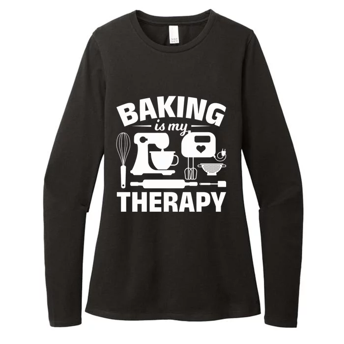 Pastry Chefs Baking Is My Therapy Cupcake Bakers Cake Bakers Meaningful Gift Womens CVC Long Sleeve Shirt