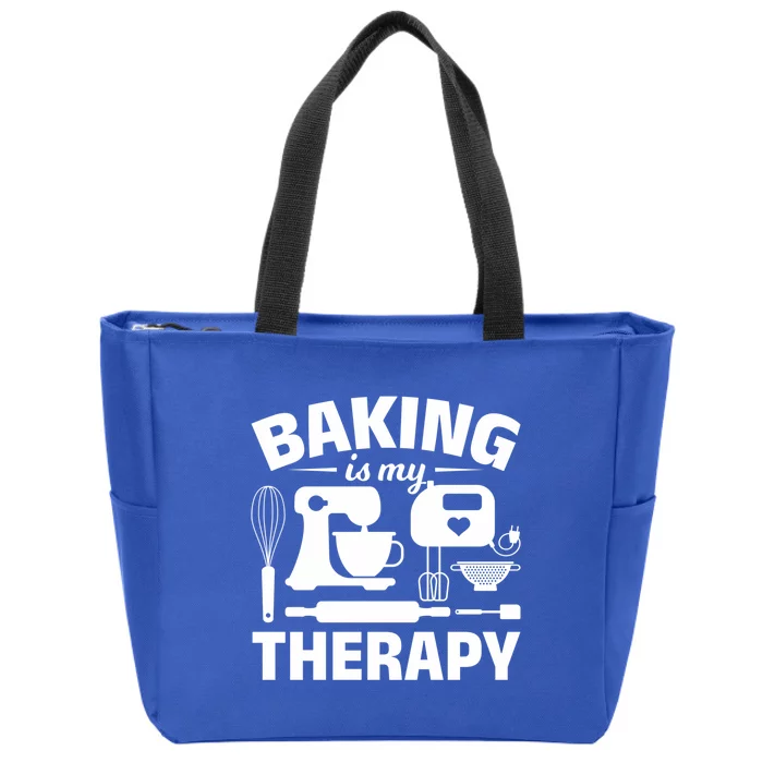 Pastry Chefs Baking Is My Therapy Cupcake Bakers Cake Bakers Meaningful Gift Zip Tote Bag