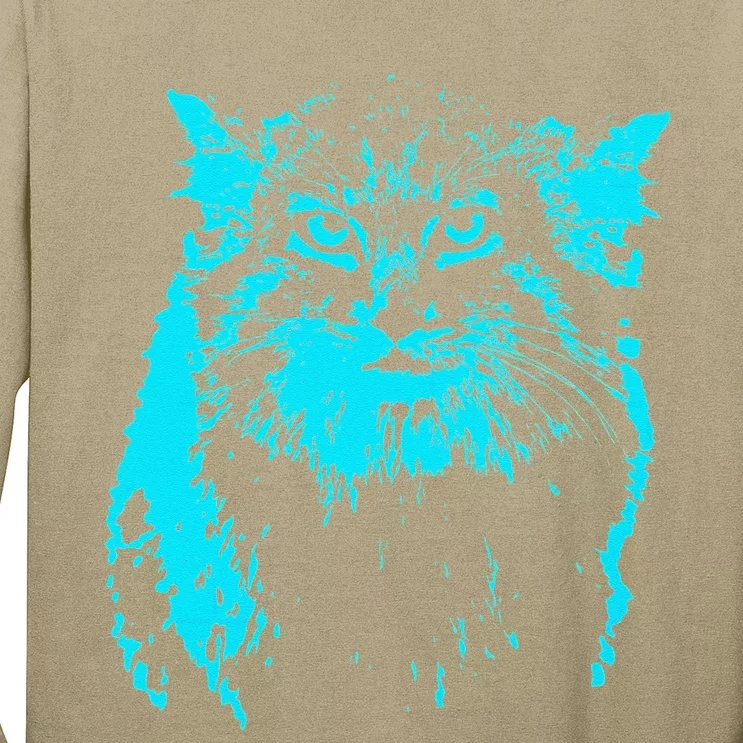 Pallas Cat Blue Classic Art Long Sleeve Shirt