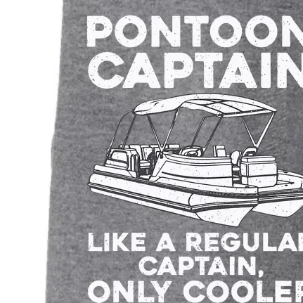 Pontoon Captain Boat Owner Doggie 3-End Fleece Hoodie