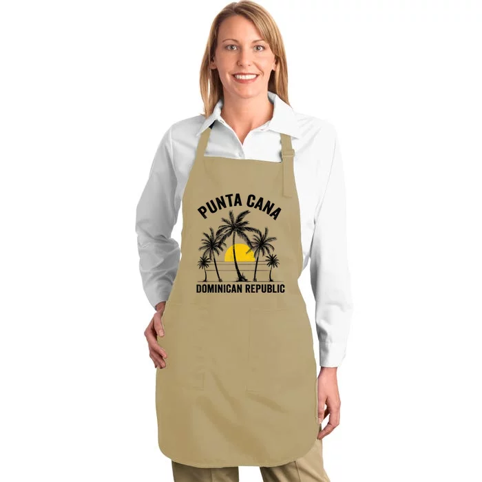 Punta Cana Beach Souvenir RD Dominican Republic 2022 Full-Length Apron With Pocket