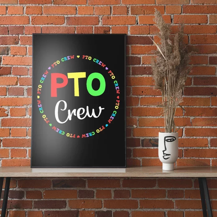 PTO Crew Back to School Matching Group Tee Parent Teacher Poster