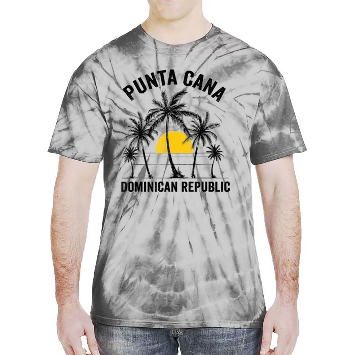 Punta Cana Beach Souvenir Rd Dominican Republic Tie-Dye T-Shirt