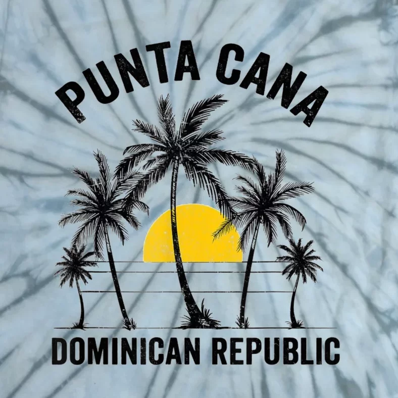 Punta Cana Beach Souvenir Rd Dominican Republic Tie-Dye T-Shirt