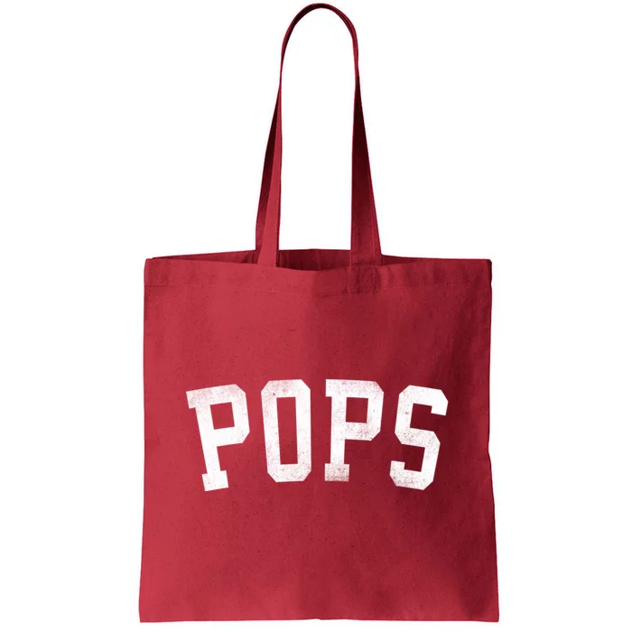 Pops Classic Bold Font FatherS Day Pops Tote Bag