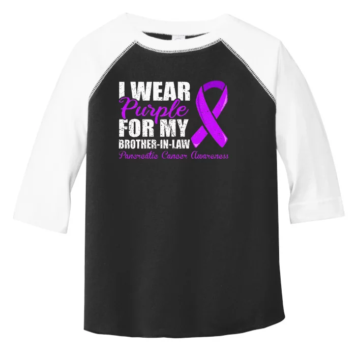 Pancreatic Cancer Brother In Law Pancreatic Cancer Toddler Fine Jersey T-Shirt