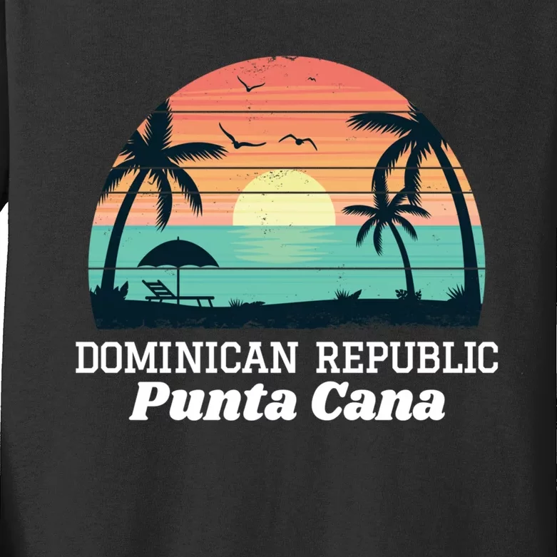 Punta Cana Beach Souvenir Hoodie Dominican Republic 2019 Kids Long Sleeve Shirt