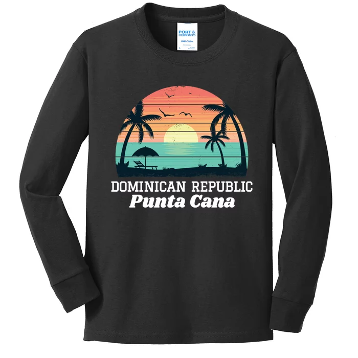 Punta Cana Beach Souvenir Hoodie Dominican Republic 2019 Kids Long Sleeve Shirt