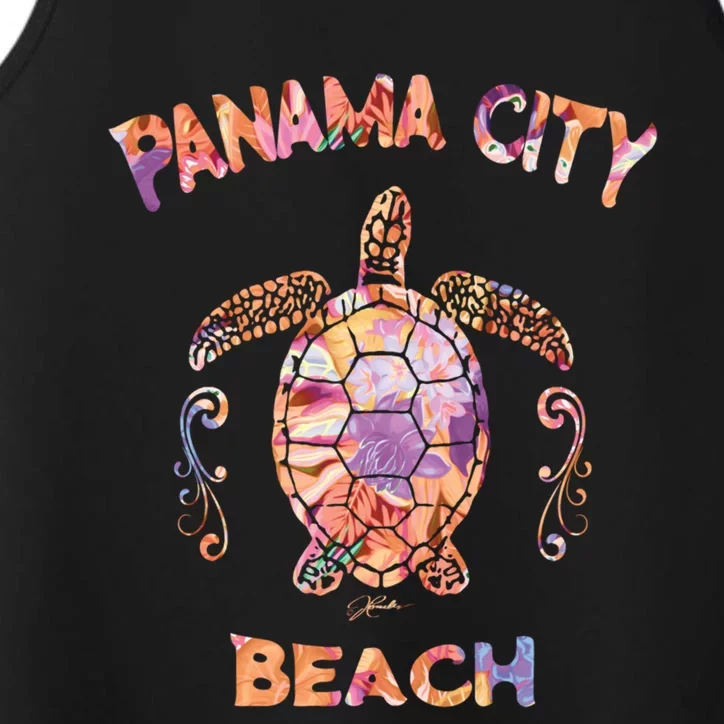 Panama City Beach Florida Sea Turtle Gift Performance Tank