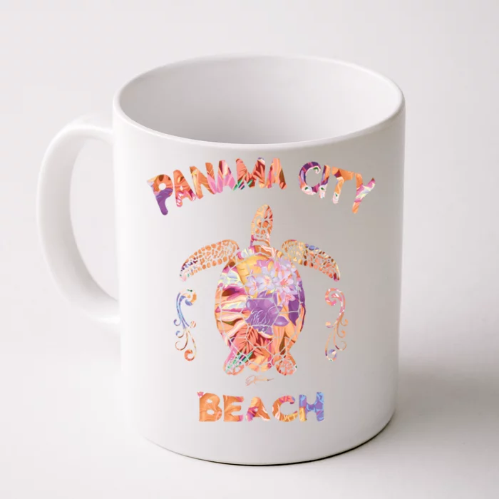 Panama City Beach Florida Sea Turtle Gift Front & Back Coffee Mug