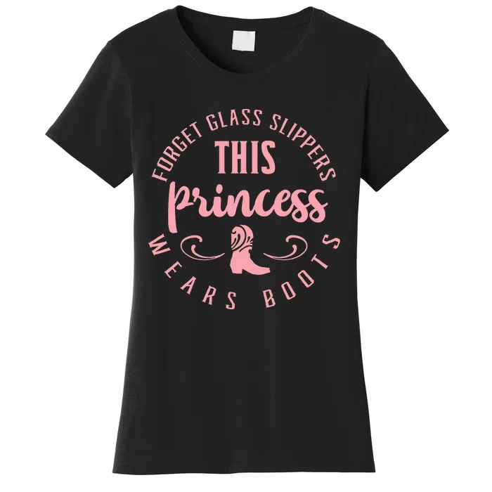 Princess Cowboy Boots Western Cowgirl Women's T-Shirt